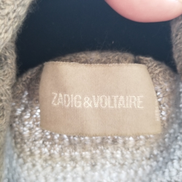 Zadig & Voltaire | 100% Cashmere Waterfall Front Sweater - Picture 3 of 7
